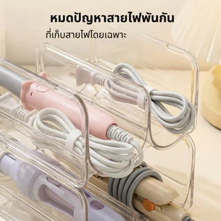 BHQ ที่วางไดร์เป่าผม ชั้นวางของอเนกประสงค์ แบบใส หนาพิเศษ วางซ้อนกันได้ สำหรับไดร์เป่าผมหวี
