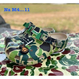 รองเท้าแตะCroc x รุ่นครอสเบ๊บ Bape Classic การ์ตูนสุดฮิต ใส่สบายด้วยเทคโนโลยี Croslite AMA149