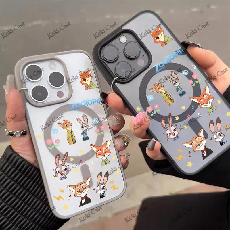 เคสโทรศัพท์ดีไซน์น่ารักจาก Judynick ใช้ได้กับ iPhone13Pro/11/12ProMax/14/15/16Plusดีไซน์แม่เหล็กคุณภาพสูงช่วยปกป้องเลนส์