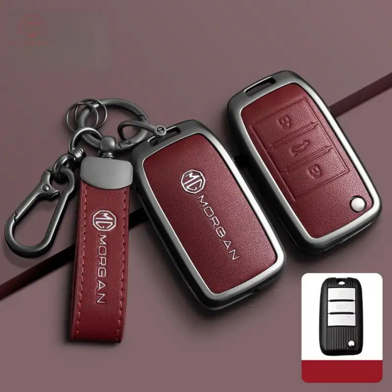 สังกะสีหนังกุญแจรถพวงกุญแจสําหรับ Mg Mg3 Zs Ev Mg4 Mg5 Mg6 Mg Hs Ep Mg Mg