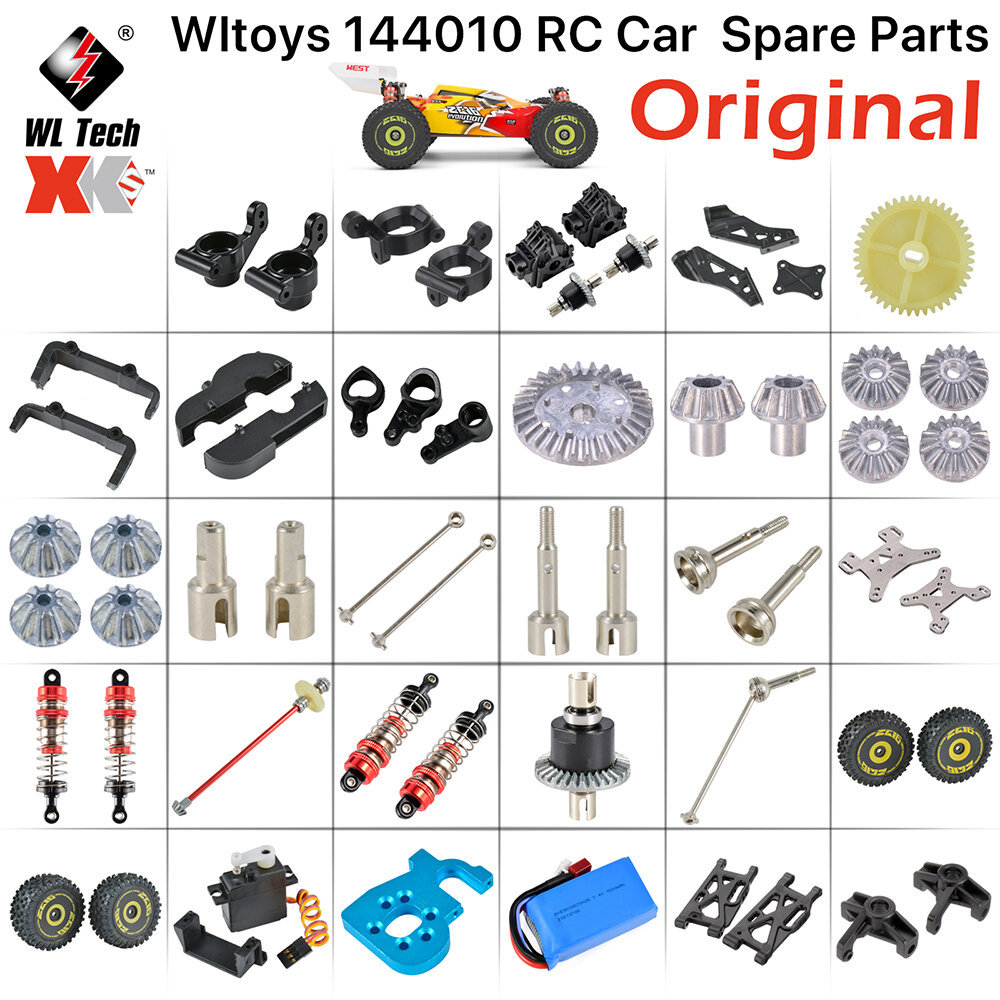 Wltoys ดั้งเดิม 144010 144010 12429 1/14 RC รถอะไหล่ ESC Swing Arm C ที่นั่ง Differential Wavebox เก