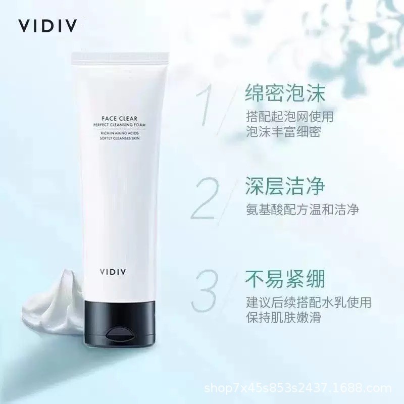 รุ่นใหม่ Korean Goddess Facial Cleanser Cleanser Moisturizing Mild Foam ทําความสะอาดล้ําลึก Amino Ac