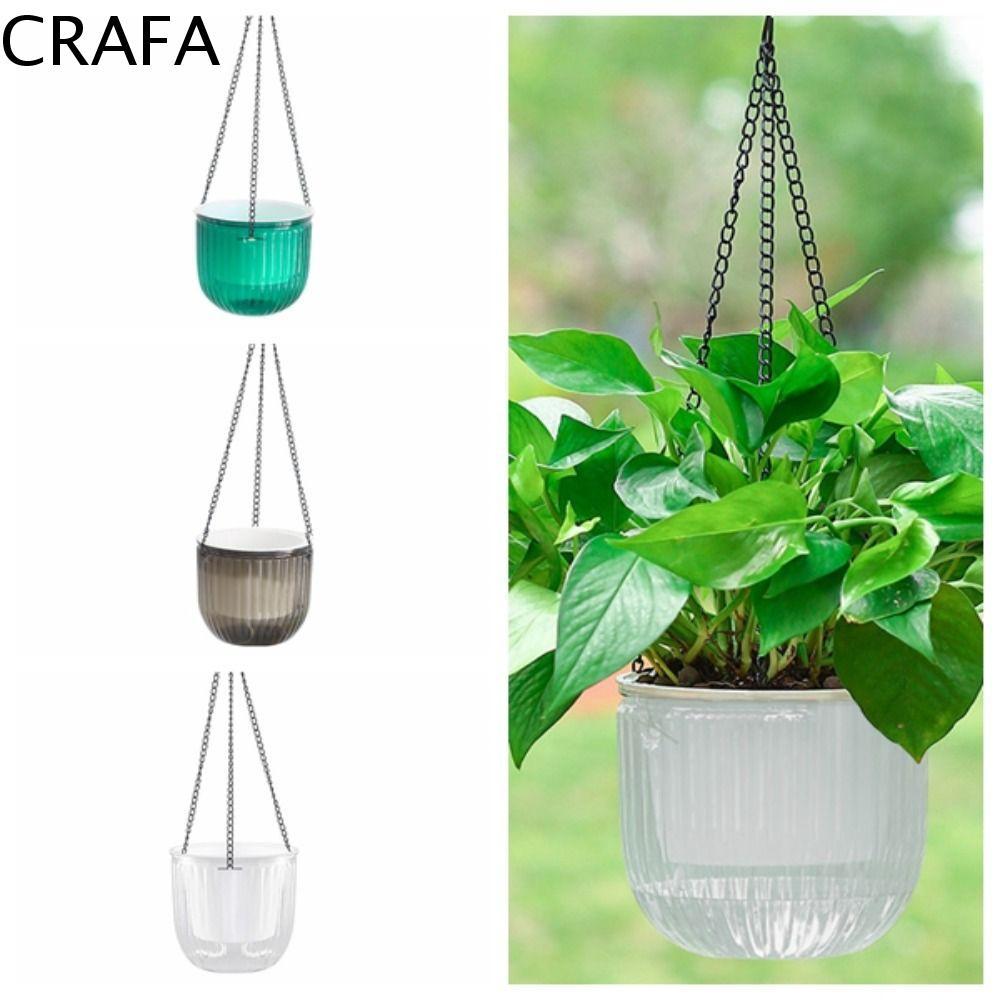 CRAFA กระถางดอกไม้, พืชหม้อแจกัน Hydroponics, พลาสติกที่มีสีสัน Self Absorbing Water Soil Culture กร
