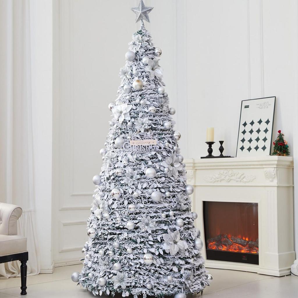 Fake Christmas Tree Reusable Artificial Foldable Decorations Decorated Christmas Tree for Thanksgivi