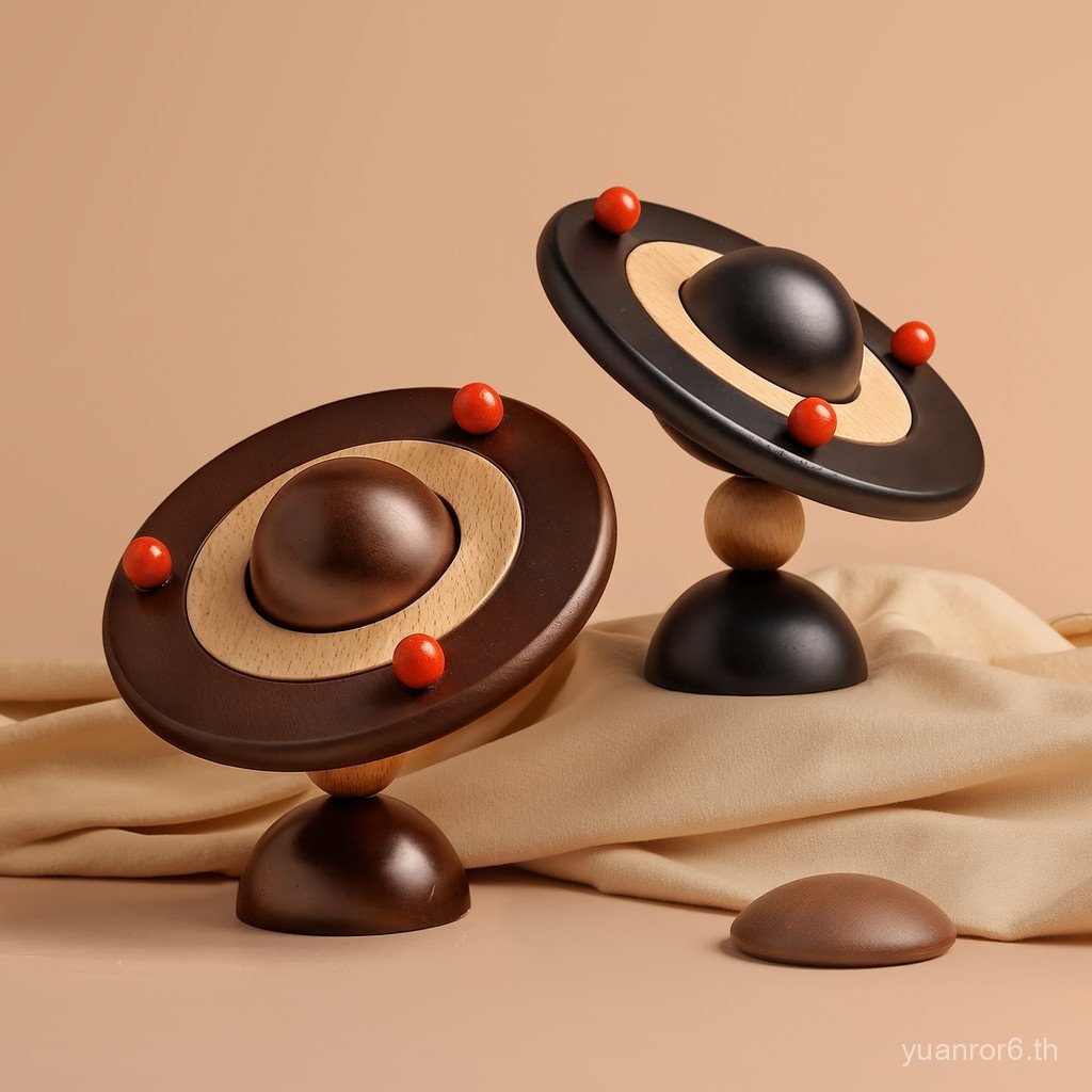Creative Planet เสื่อฉนวนกันความร้อนโต๊ะ Placemat เครื่องประดับระดับไฮเอนด์ไม้เนื้อแข็ง Anti-Scaldin