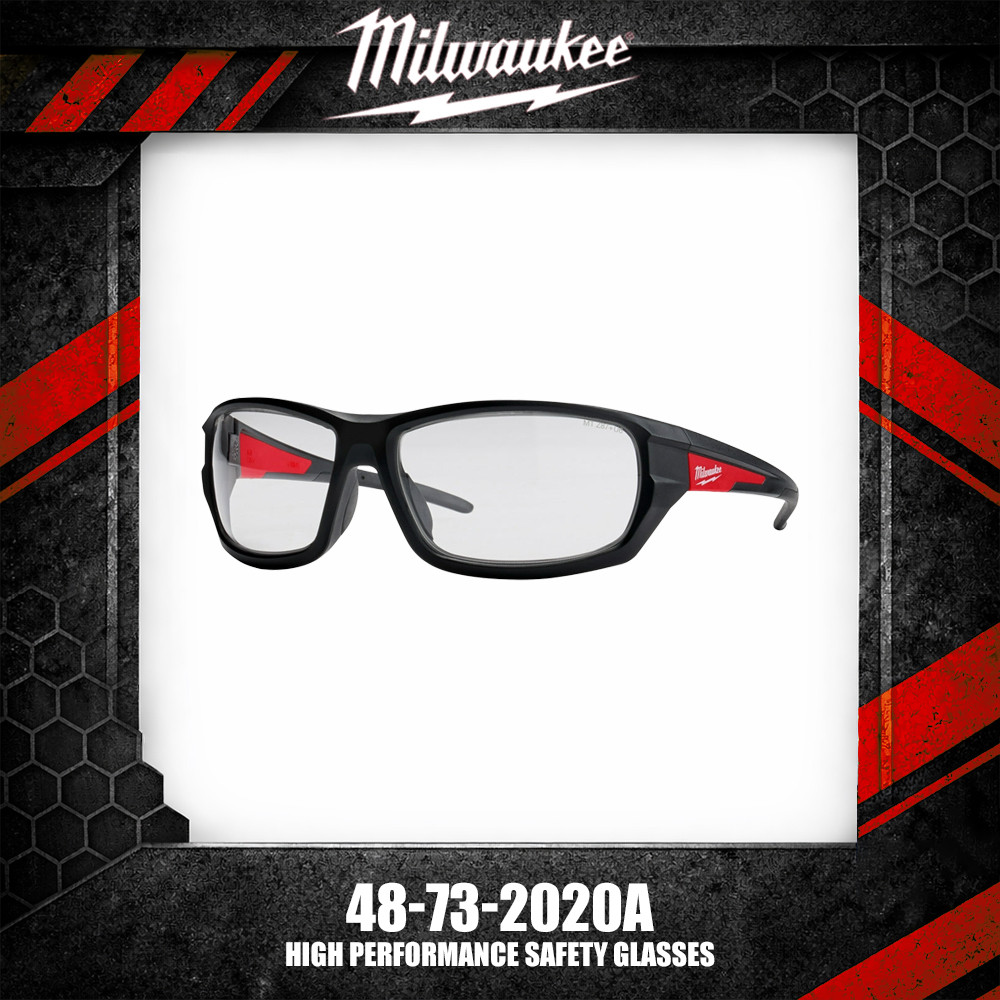Milwaukee 48-73-2020A/48-73-2025A แว่นตานิรภัยประสิทธิภาพสูงอุปกรณ์เสริมเครื่องมือไฟฟ้า
