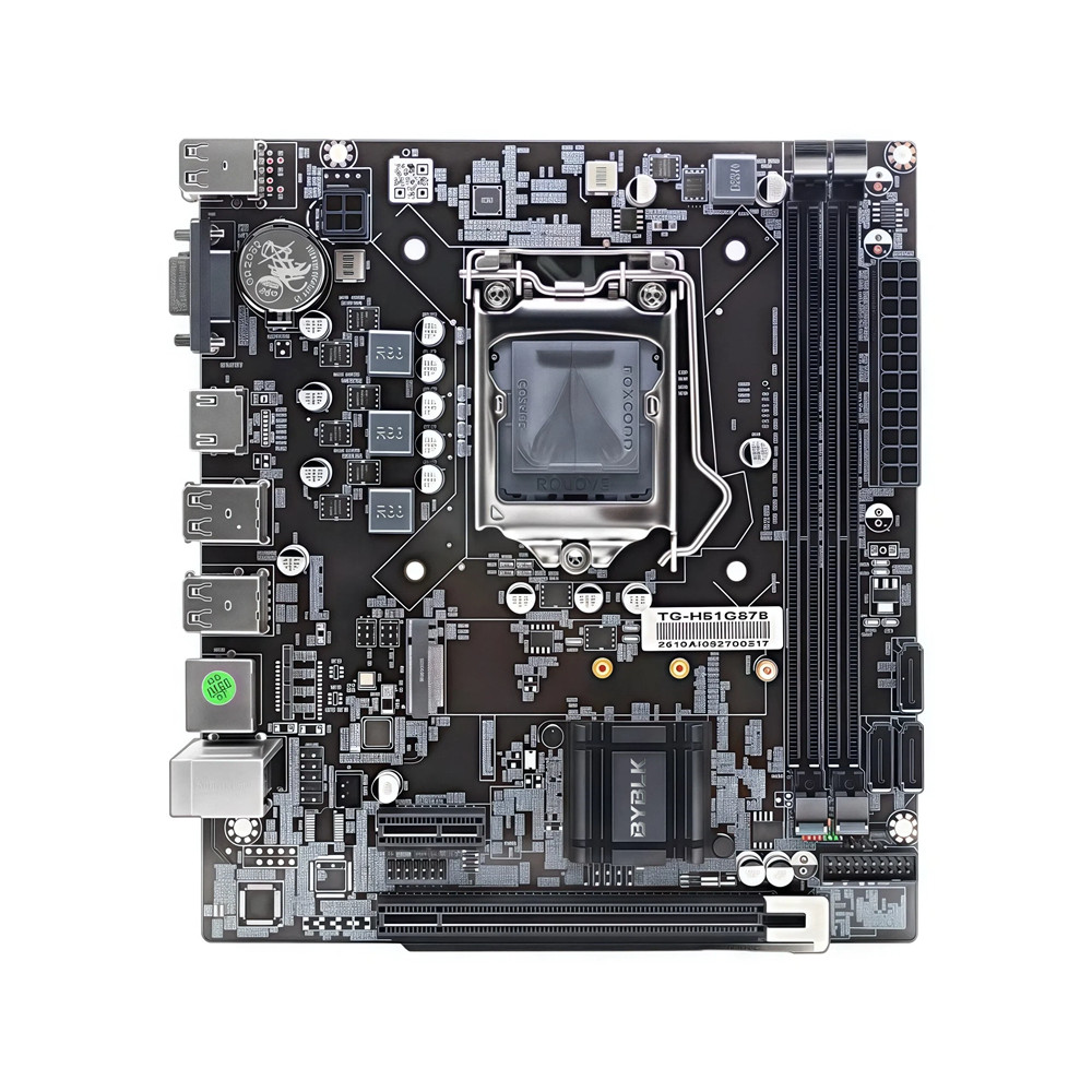 ยี่ห้อใหม่ H61 เมนบอร์ด DDR3 ขนาดเล็ก Board Series LGA1155 Pin Dual Channel Memory Strip Slot M2 รอง