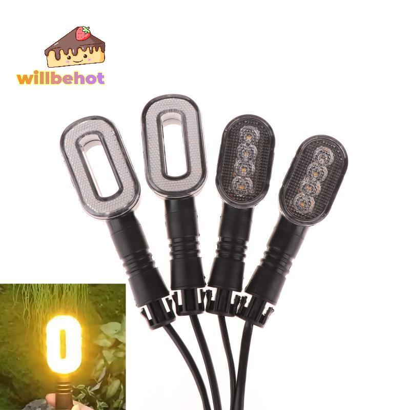 [Willbehot-t] 2PCS ไฟเลี้ยวจักรยานแตรไฟท้าย 36V/48V/60V/72V ไฟเตือนไฟจักรยาน [ใหม่]