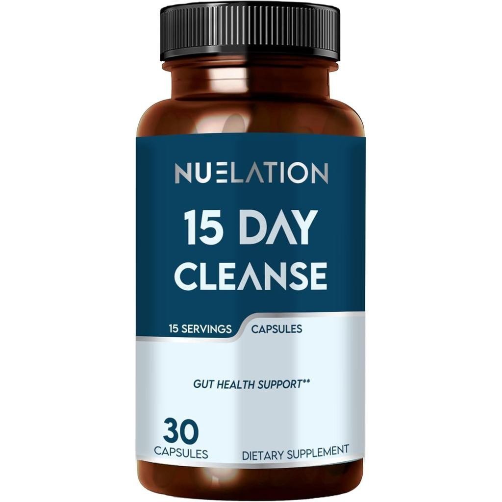 แคปซูลทําความสะอาด 15 วัน - Colon Cleanse เพื่อสุขภาพทางเดินอาหาร Fewer Cravings & Glowing Skin - 15