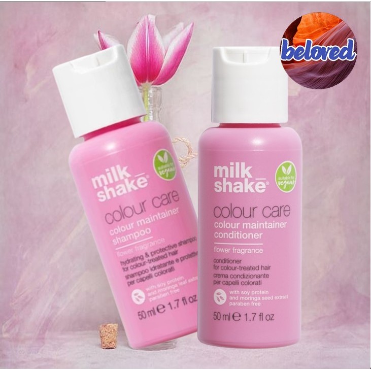 Milk Shake Color Care Flower Shampoo/Conditioner 50 ml คัลเลอร์ แคร์ ฟลาวเวอร์ ราคา ถูกที่สุด ดีลบีเคเค