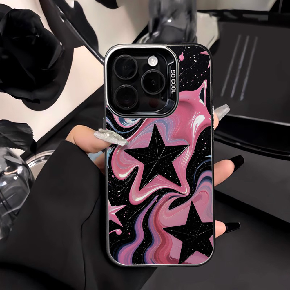 แฟชั่นสตาร์ เคส For Samsung A07 A17 A06 A55 A54 A05S A15 A35 A26 A36 A56 A22 4G 5G กรอบโลหะ กันกระแทก เคสโทรศัพท์ซัมซุง