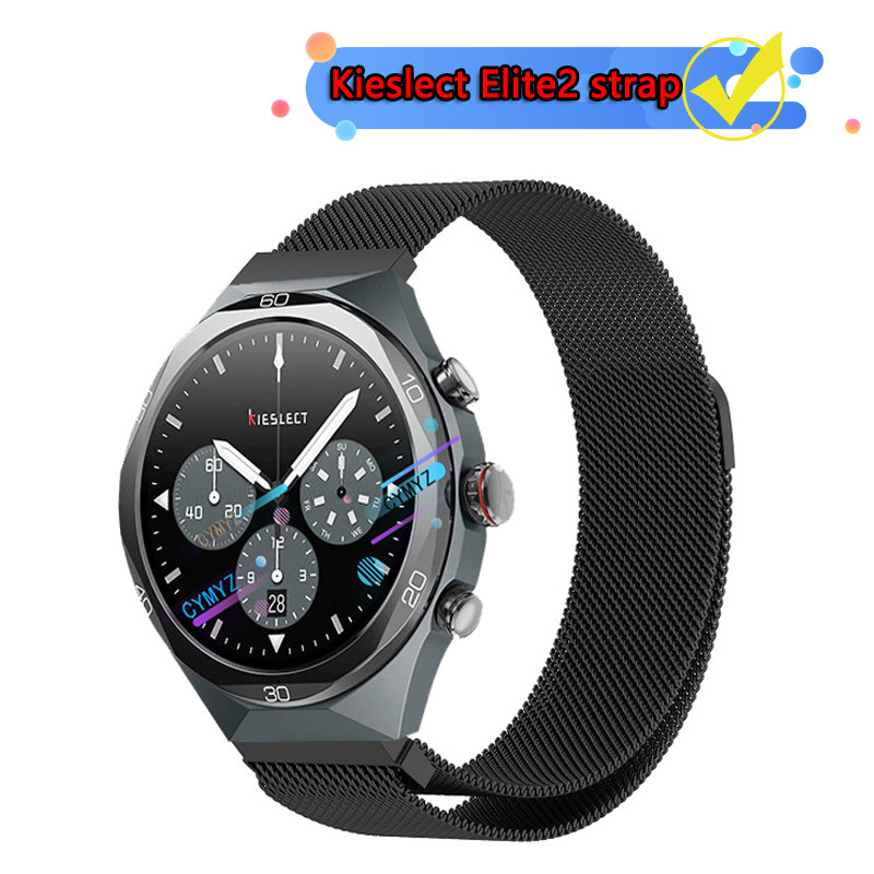 สาย Kieslect Elite 2 สาย Metal Strap Kieslect AI Smartwatch Elite2 สายรัดข้อมือกีฬา