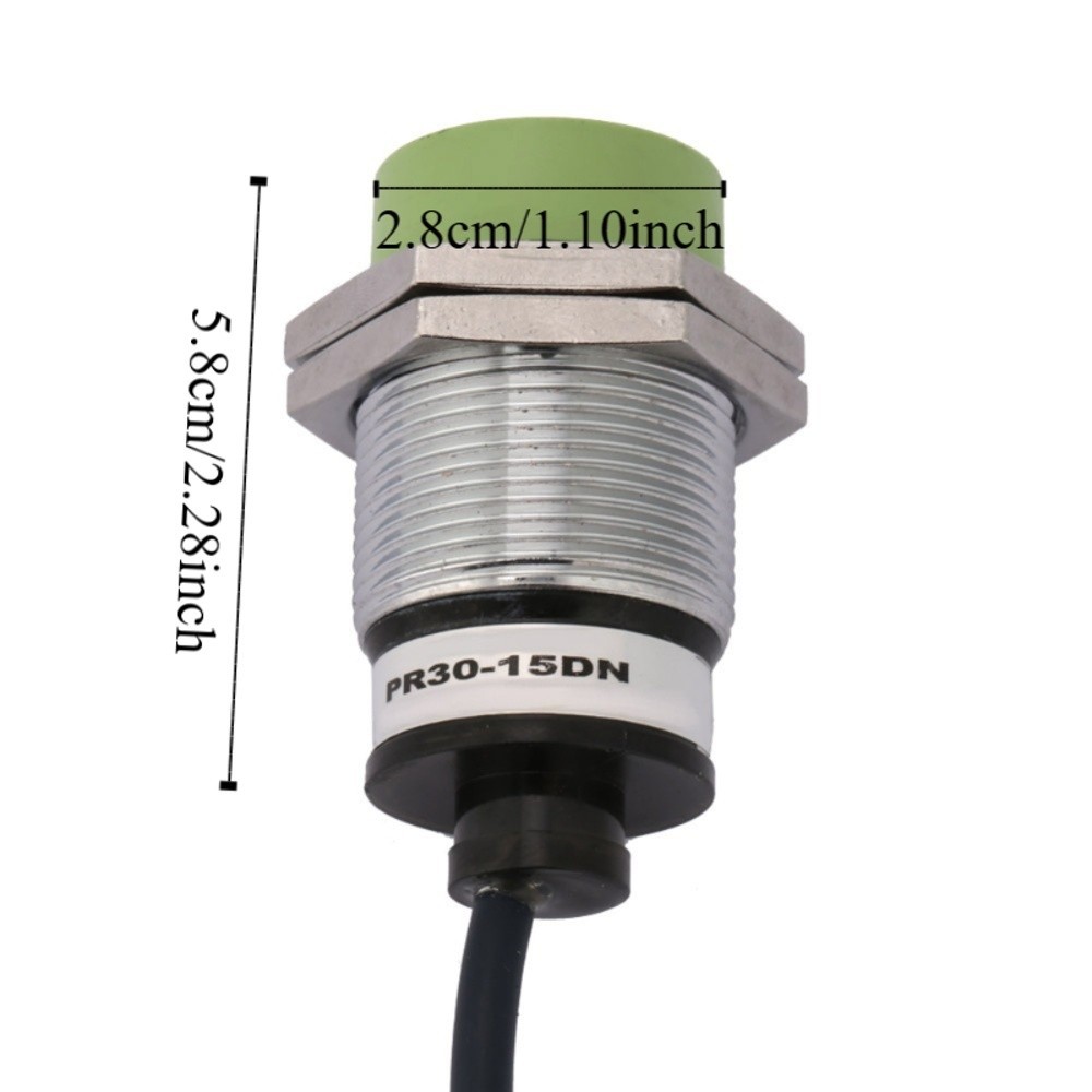 SWEETYX Proximity Switch, 15 มม.ระยะทางตรวจจับ DC12-24V Proximity Sensor Switch, ทนทานก่อสร้าง PR30-15DN 3 สาย NPN ไม่มีตัวเหนี่ยวนําสวิทช์อุปกรณ์ควบคุม ราคา ถูกที่สุด ดีลบีเคเค แกลเลอรีภาพที่ 3