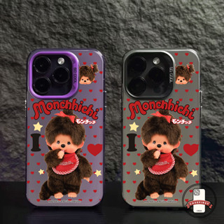 เคสไอโฟน11 เคสพลาสติกชุบโลหะ Monchhichi สีหลายสี สำหรับ iPho…