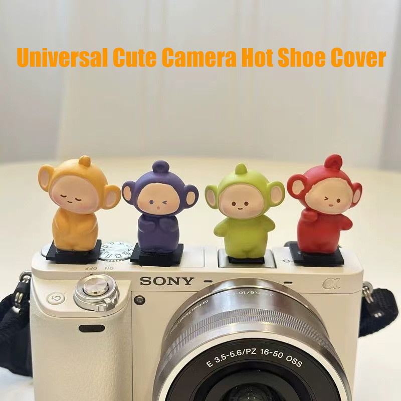 ฝาครอบรองเท้าร้อนกล้องน่ารักสากลเหมาะสําหรับ Fujifilm Canon Sony และอุปกรณ์เสริมกล้อง DSLR ดิจิตอลอื่นๆ