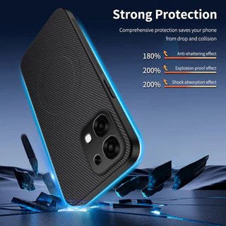OPPO A6 Pro 5G คาร์บอนไฟเบอร์เคสโทรศัพท์สําหรับ OPPO A6 Pro 5G A6Pro 2025 เคสโทรศัพท์ Soft TPU ซิลิโคนปกหลังกันกระแทกกันชน Anti ลายนิ้วมือ Simple Anti Drop