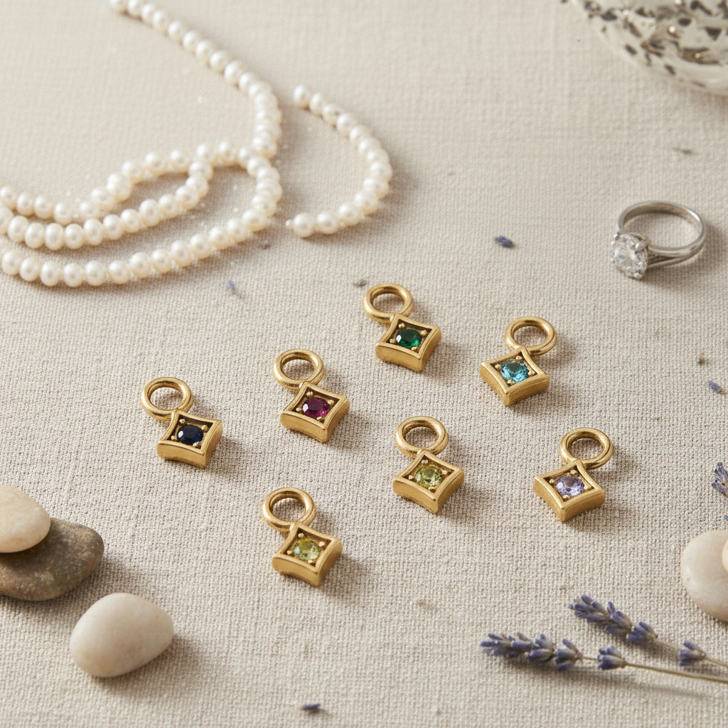 St.kunkka 2ชิ้น จี้สแตนเลส 304 ฝังเพชร Zircon ทรงสี่เหลี่ยม อะไหล่สำหรับทำต่างหู สร้อยคอ DIY ไม่ลอกไม่สนิม