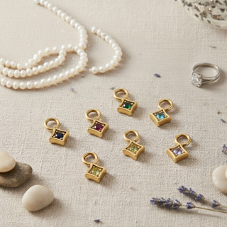 St.kunkka 2ชิ้น จี้สแตนเลส 304 ฝังเพชร Zircon ทรงสี่เหลี่ยม …