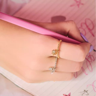 YVIS Mini Beads Brass Ring - Doodle Collection