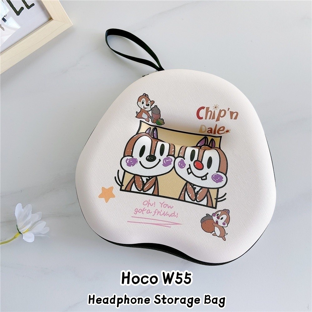 จัดหาโดยตรงสําหรับ Hoco W55 เคสหูฟังการ์ตูนสร้างสรรค์ชุดหูฟังหูฟังกระเป๋าเก็บปลอกกล่อง