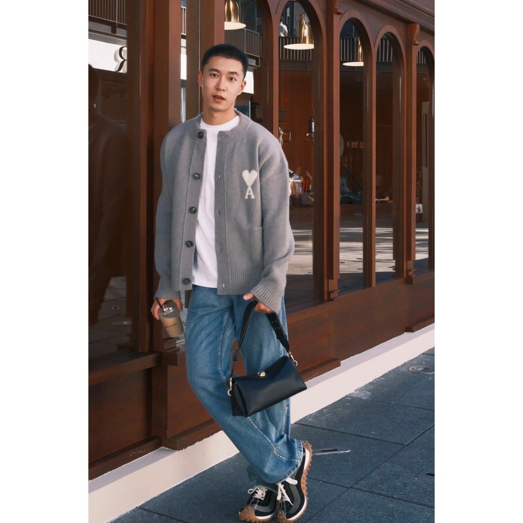 [Lulu Gaoding] C9682 สเวตเตอร์ Alpaca ใหม่สำหรับฤดูใบไม้ร่วงและฤดูหนาว สไตล์เมฆฝอยสีเขียวกับฟ้า เปิด