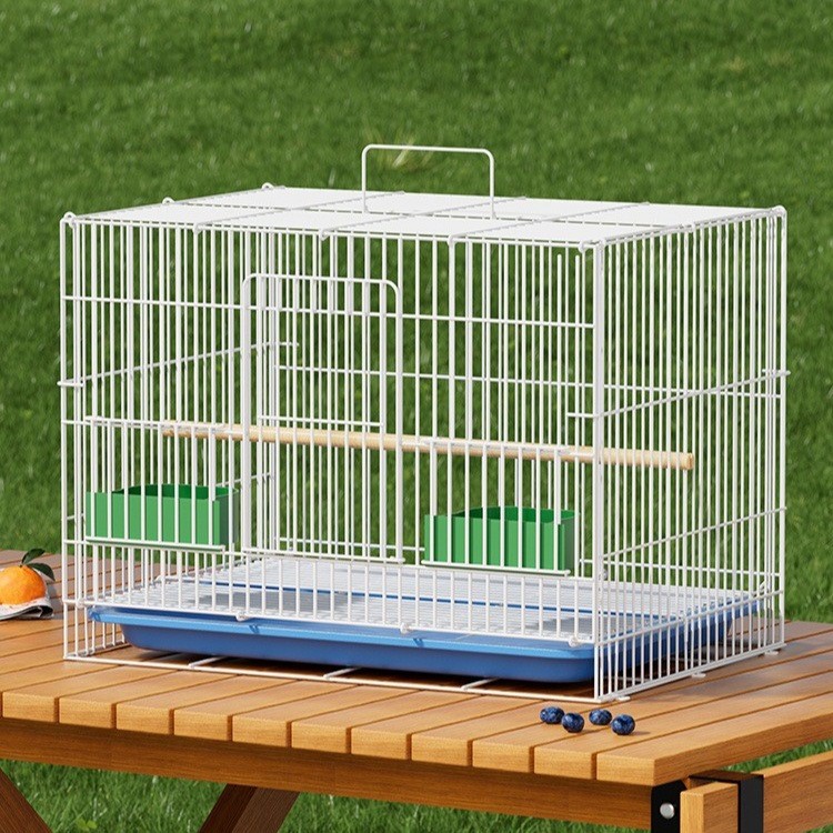 T Tiger Rabbit Cage Bird Cage Xuanfeng Electroplating พับ Pigeon Cage ลวดเหล็ก Group Bird Cage นกแก้