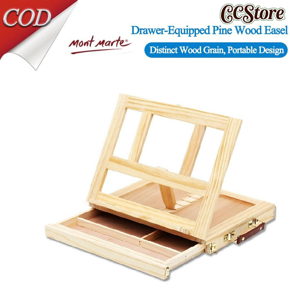 COD Portable Artist Wood Easels Multi-function Sketching Painting Box Adjustable