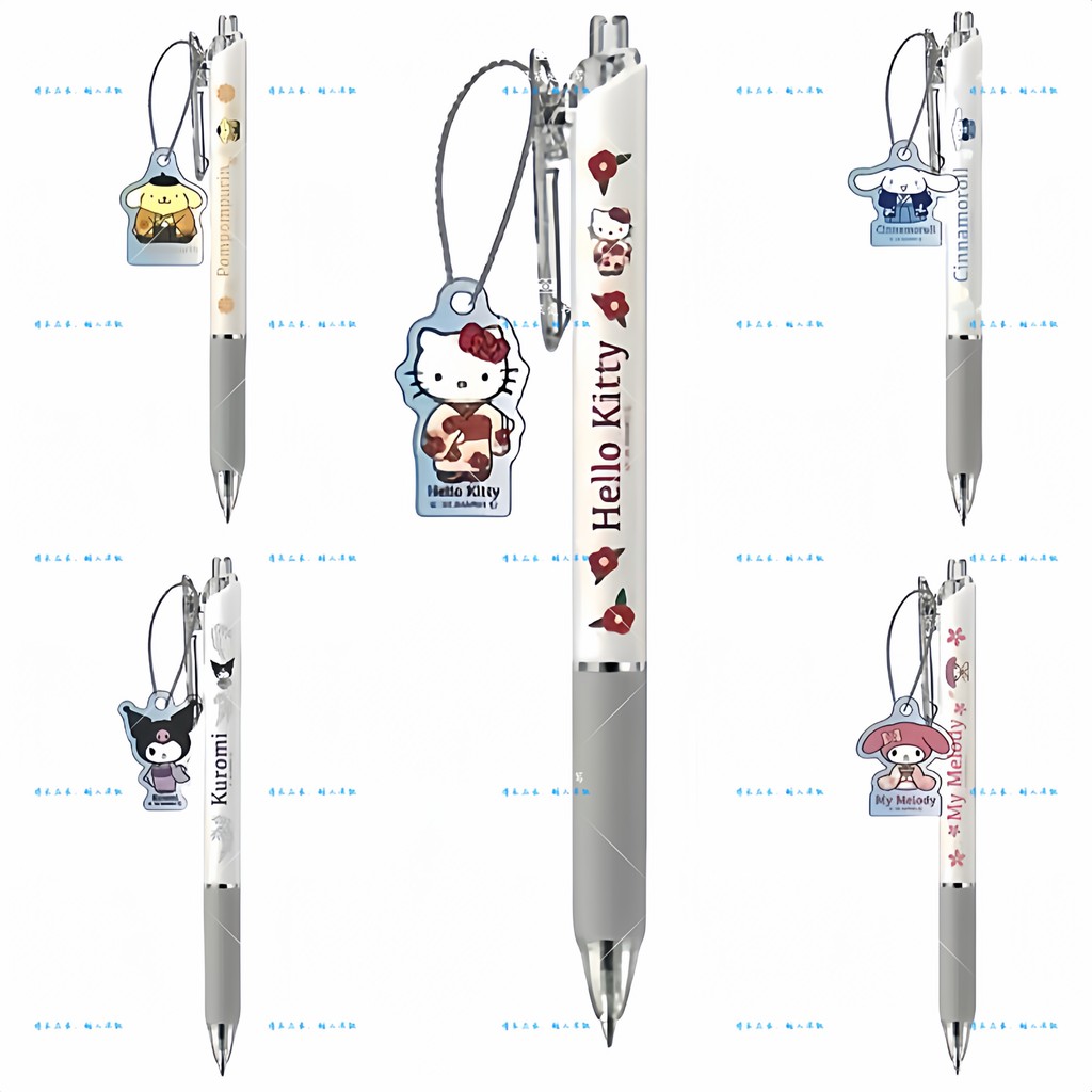 พร้อมสต็อก Japan pentel/Paton Sanrio Co-Branded Limited Edition จี้กดปากกาลูกลื่นสีดําปากกาน้ํามันขน
