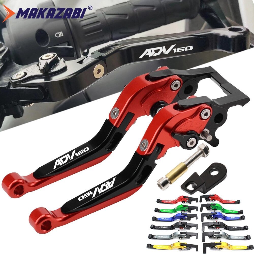 ADV160 ที่จอดรถสําหรับ Honda ADV-160 ADV 160 2021-2025 CNC รถจักรยานยนต์คลัทช์เบรคแบบพับได้แบบปรับได