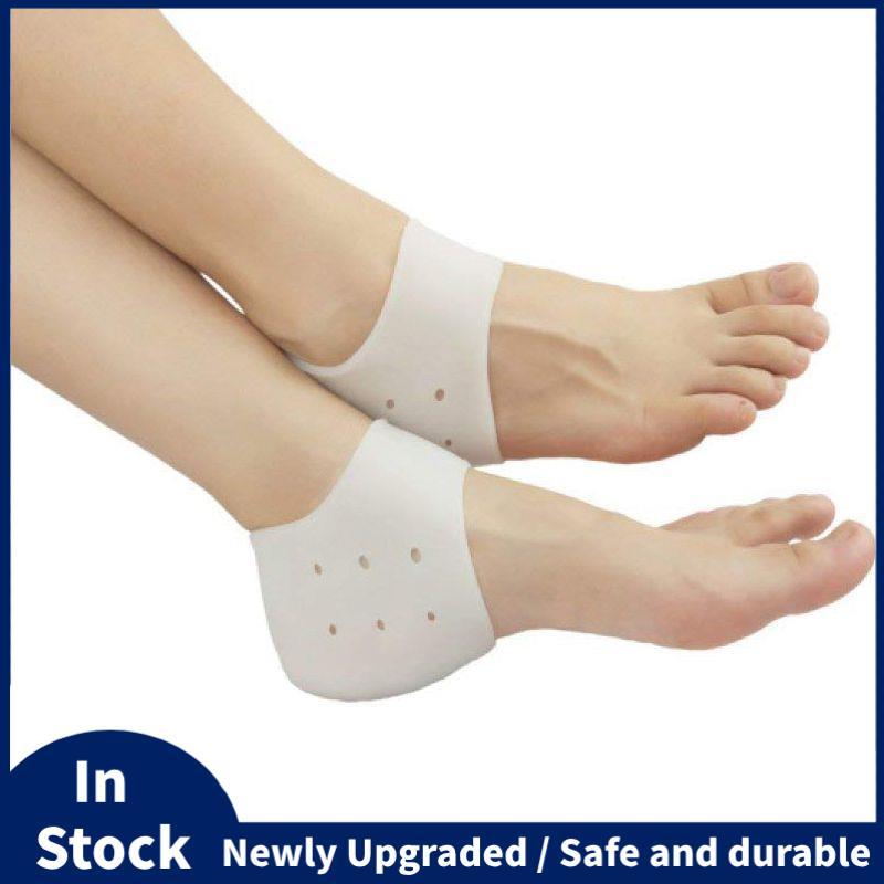 Heel Cups Plantar Fasciitis Insert, Gel Heel Pads Cushion วัสดุใหม่ (3 คู่) เหมาะสําหรับอาการปวดส้นเ