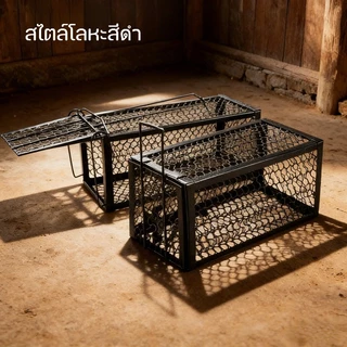 COD กรงดักหนูสปริง กรงดักหนูโครงหนา วัสดุโลหะแข็งแรง ใช้ซ้ำได้ กับดักหนูไว ติดตั้งง่าย สำหรับบ้าน โรงนา และโกดัง
