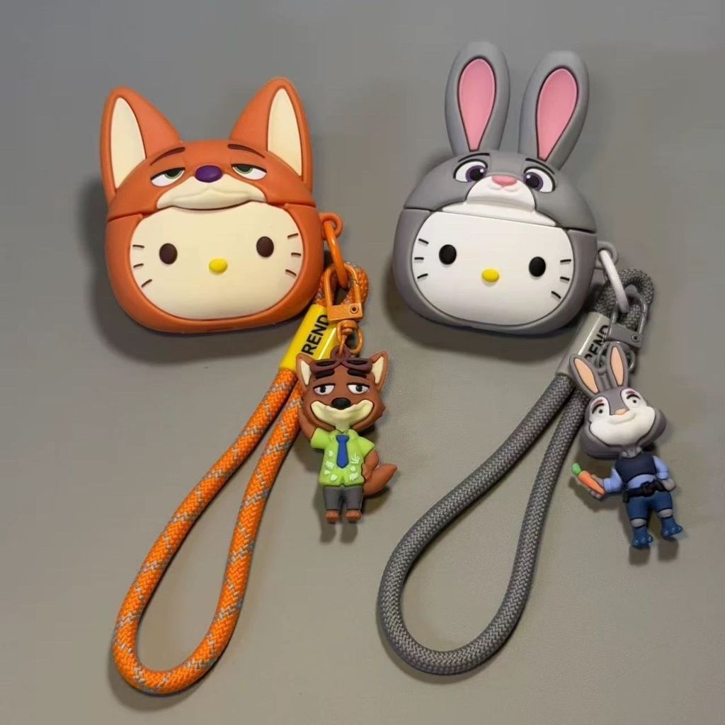 Fox KT Cat หูฟังสําหรับ AirPods Pro3 [2025] AirPods Pro2 Pro 4 3 2 1 Apple ไร้สายบลูทูธชุดหูฟัง Prot