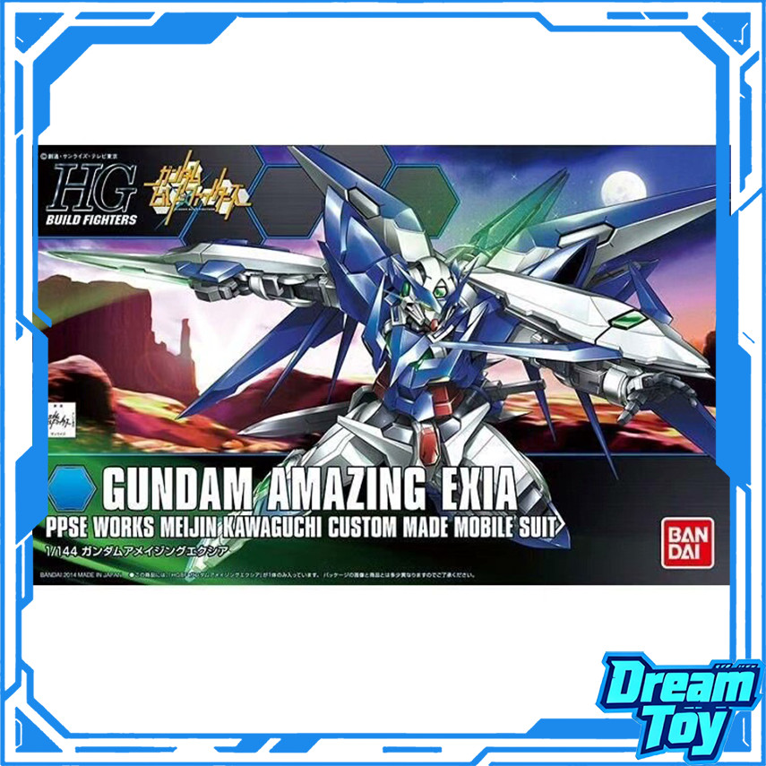 Bandai HG Gundam Amazing Exia – สเกล 1/144 | กันดั้มสร้างนักสู้ | Meijin Kawaguchi Custom Poseable M