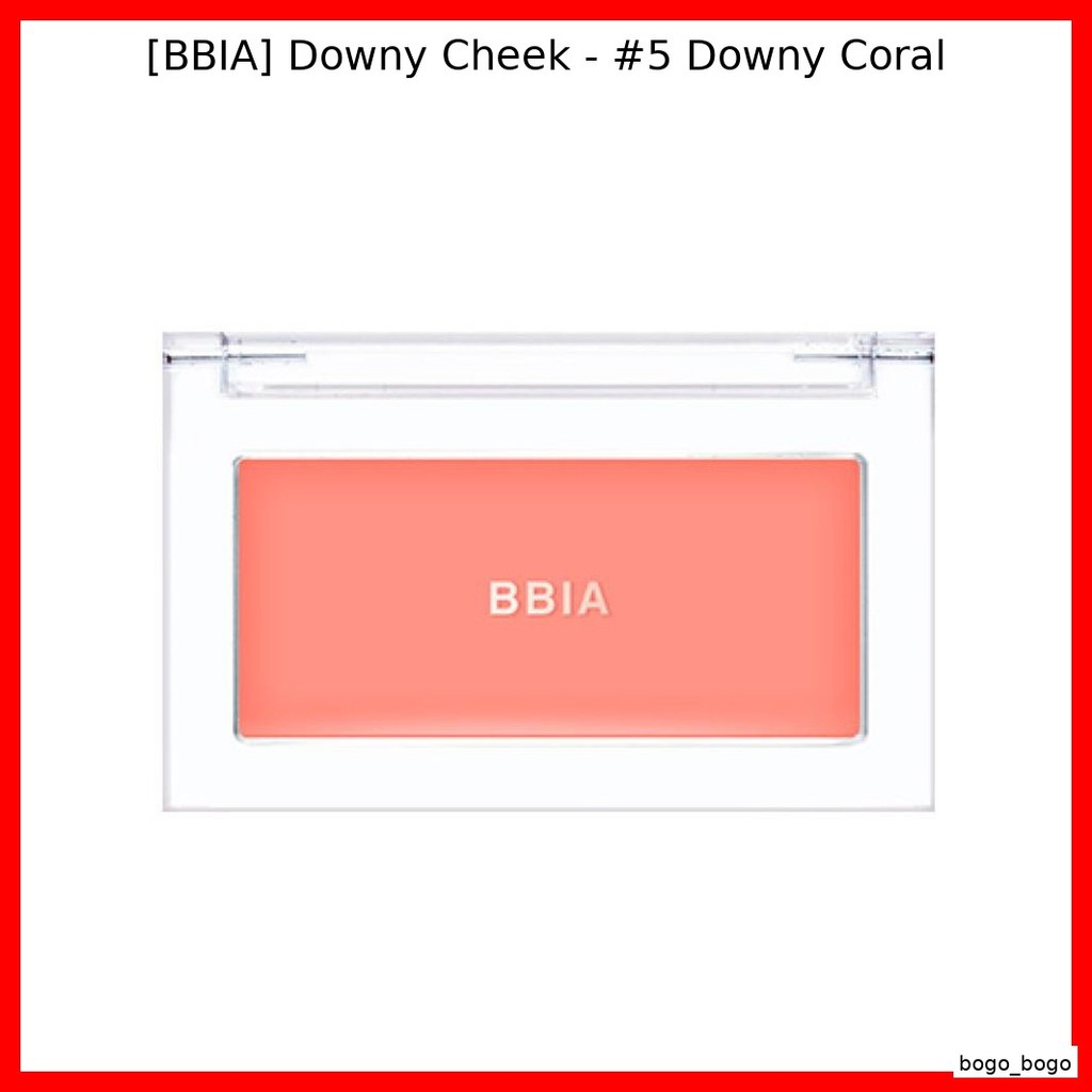 [BBIA] Downy Cheek - #5 Downy Coral / Korean Blush / Natural Flush / ของแท้ 100% โดย bogo_bogo
