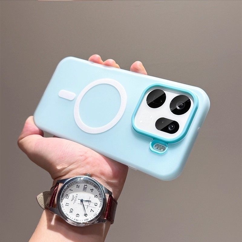 สําหรับOppo Findx9 เคสโทรศัพท์แม่เหล็กFrosted x8proสีเรียบง่ายx7 Jelly Two-in-Oneป้องกันกรณี
