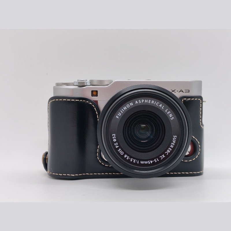 เหมาะสําหรับ Fuji XA3/XA5XA7 กล้องเคสหนังป้องกันฐานป้องกันการชนกัน Fujifilm Xa3 ครึ่งฝาครอบป้องกัน