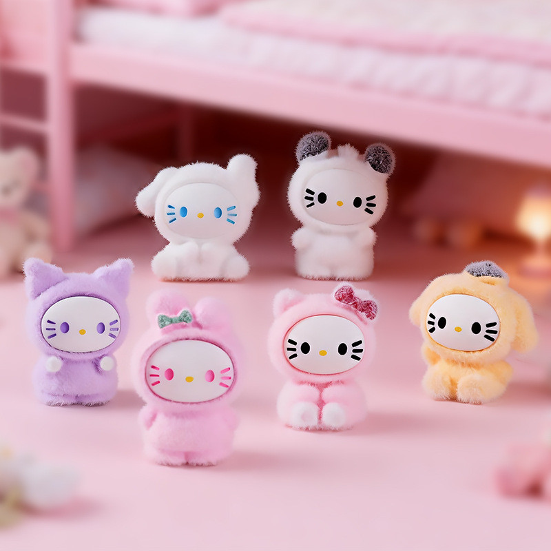 6 ชิ้นกํามะหยี่สัตว์น่ารัก San Rio เรซิ่น Charms สําหรับ DIY (Z-4)