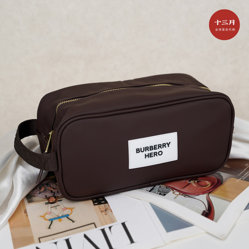 [March] BURBERRY Counter Gift BURBERRY BURBERRY Storage Bag กระเป๋าเครื่องสําอาง Outing Portable Uni
