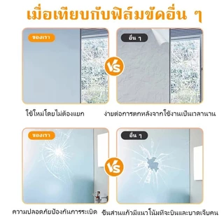ALD สติ๊กเกอร์ฝ้าติดกระจก สติ๊กเกอร์ติดกระจก ฟิล์มติดกระจก ฟิล์มฝ้ามีกาวในตัว 45/60/90CM สำนักงานและบ้าน