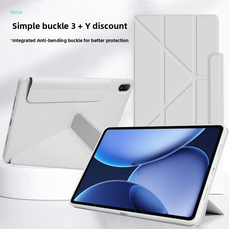 2026 หนัง Y-พับขาตั้งแท็บเล็ตสําหรับ OPPO Pad Air5 Pad5 Pad4Pro/Pad3Pro Pad SE Pad3/2 Pad Air2/Neo P