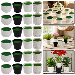 4ชิ้นบํารุง-ฟรีพืชปลอมกระถาง | พลาสติก+โฟมน้ําหนักเบาออกแบบ,…