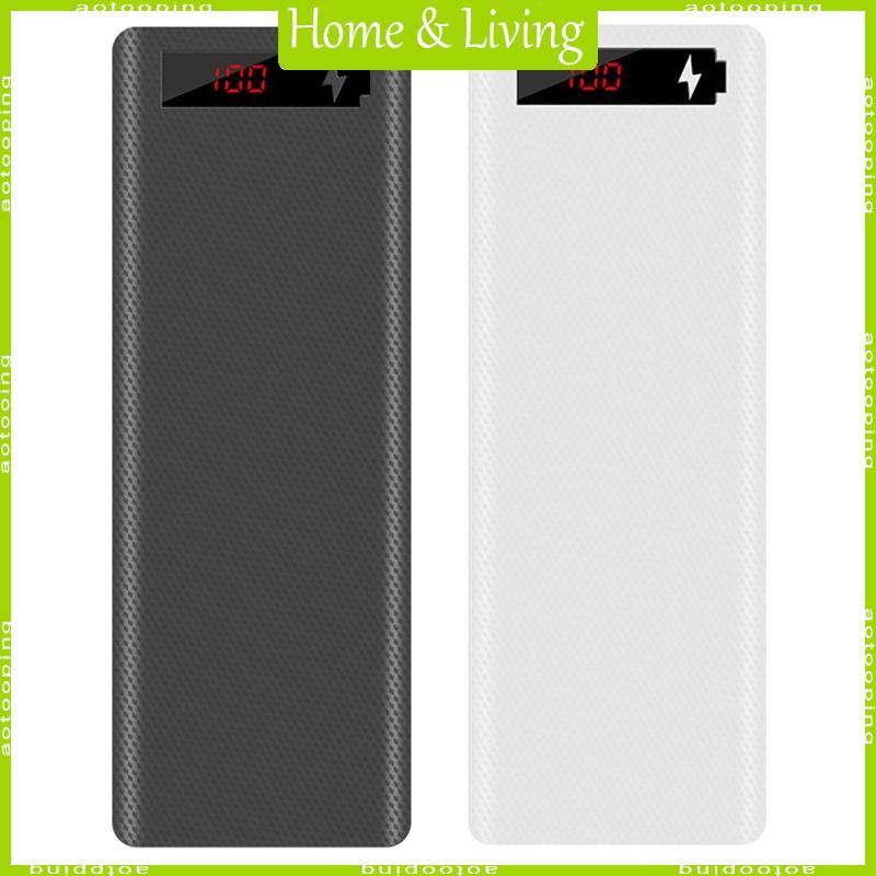 AOTOO L10 จอแสดงผล LCD DIY 10x18650 สําหรับกรณีสําหรับเปลือกแบบพกพาภายนอกกล่องไม่มี Powerbank Prote