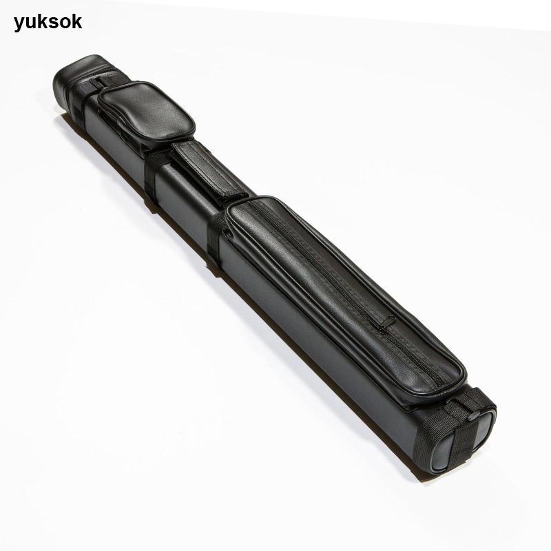 Yuksok บิลเลียดคิวกระเป๋า Protector PU หนัง Hard Case 5 Rods Organizer สําหรับบิลเลียดคลับสระว่ายน้ํา Cue อุปกรณ์เสริมและ Travel Storage