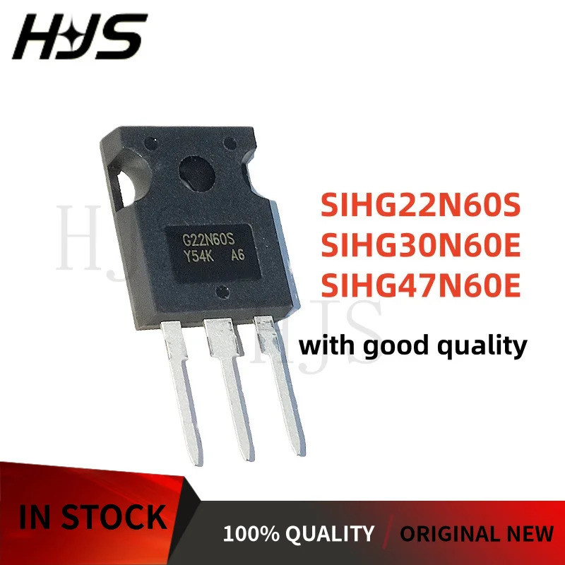 5PCS SIHG22N60S G22N60S G22N60S SIHG30N60E G30N60E SIHG47N60E G47N60E TO-247 Field Effect ทรานซิสเตอ
