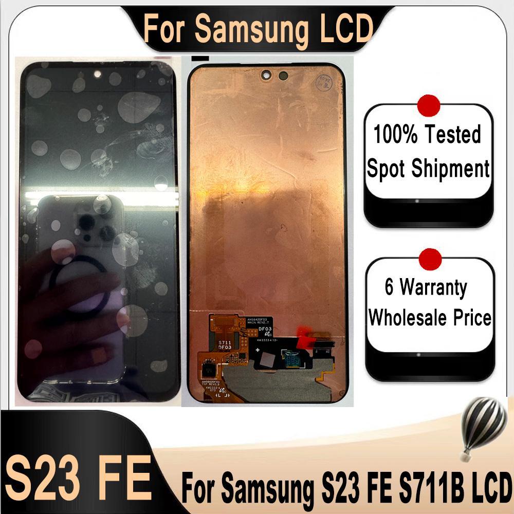 SAMSUNG 6.4 AMOLEDสําหรับSamsung S23 FEจอแสดงผลLCD Touch Screen DigitizerสําหรับSamsung S23FE 5G SM-