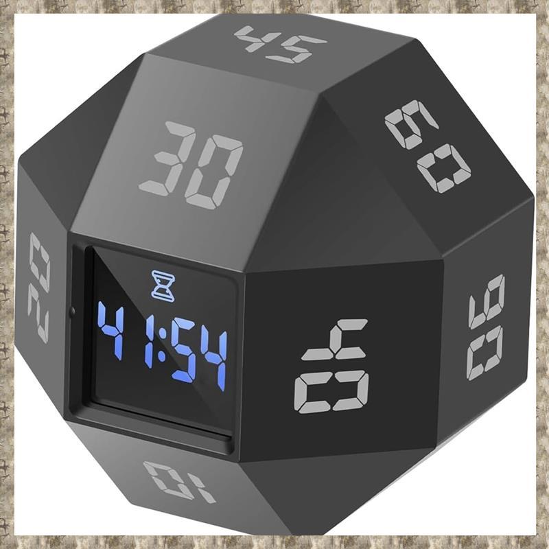[zv0lma8i] มินิ 12 ด้านแบบชาร์จไฟได้ Cube Timer เครื่องมือจัดการเวลาที่มีประสิทธิภาพสําหรับผู้ป่วย A