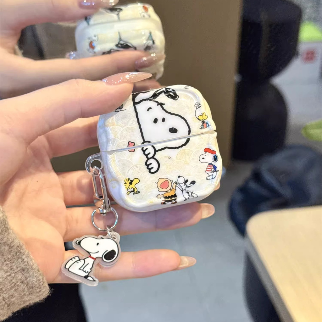 น่ารักการ์ตูน snoopy สําหรับ huawei freeclip2 หูฟังป้องกันกรณีการ์ตูน FreeBuds6i/5i จี้ freebudsSE3/se2 anti-drop cover AirPods pro3