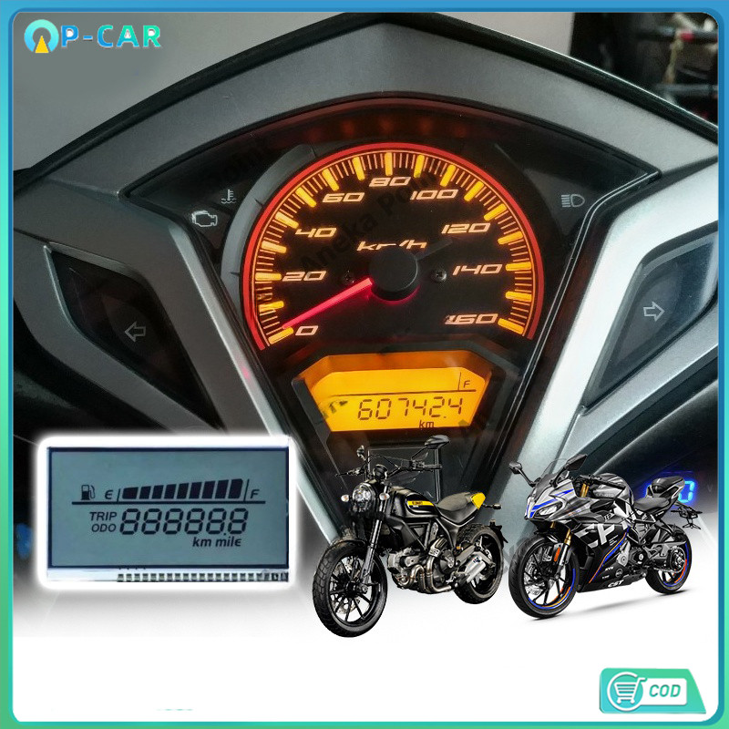 COD PCX125, PCX150, CLICK125I – จอไมล์แก้ว แสดงความเร็ว น้ำมัน และสถานะรถครบถ้วน ชัดเจนทุกการขับขี่