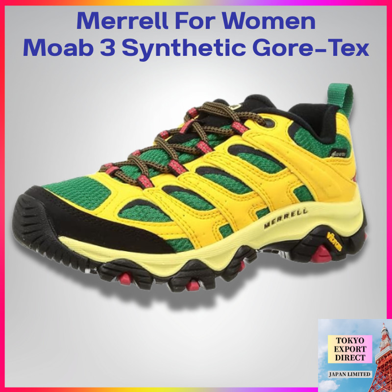 Merrell Moab 3 Synthetic Gore-Tex รองเท้าเดินป่าผู้หญิง กันน้ำ ของแท้ (YELLOW)