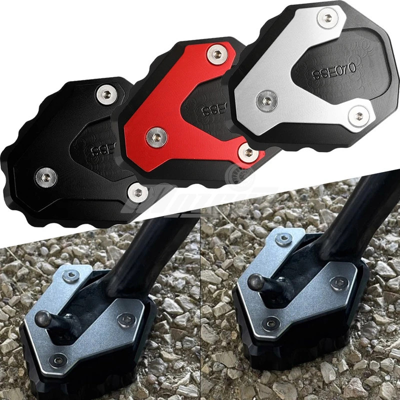 รถจักรยานยนต์อลูมิเนียมขาตั้งขยาย Kickstand Enlarger แผ่นสําหรับ Honda CB500 CB 500 Hornet 500 HORNE